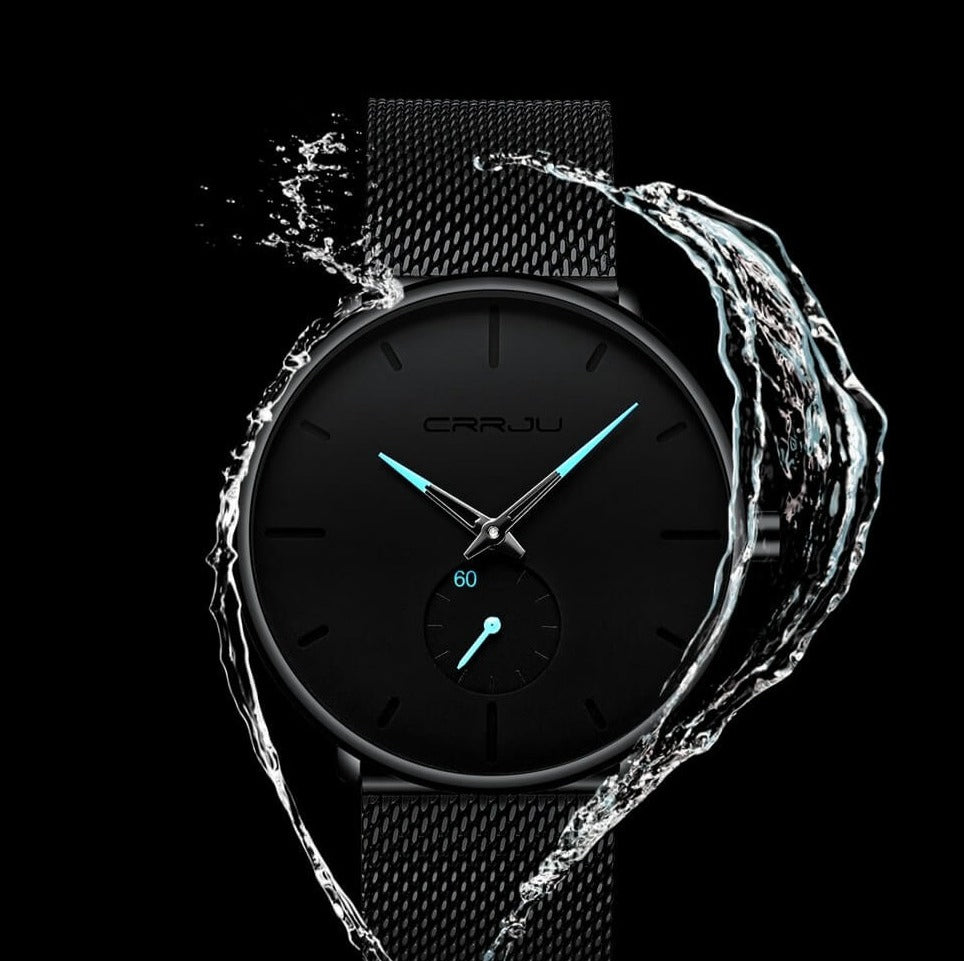 Minimalistisch Quartz Herenhorloge 40mm Ultradun Krasbestendig Glas Waterdicht Polshorloge Elegante Wijzerplaat