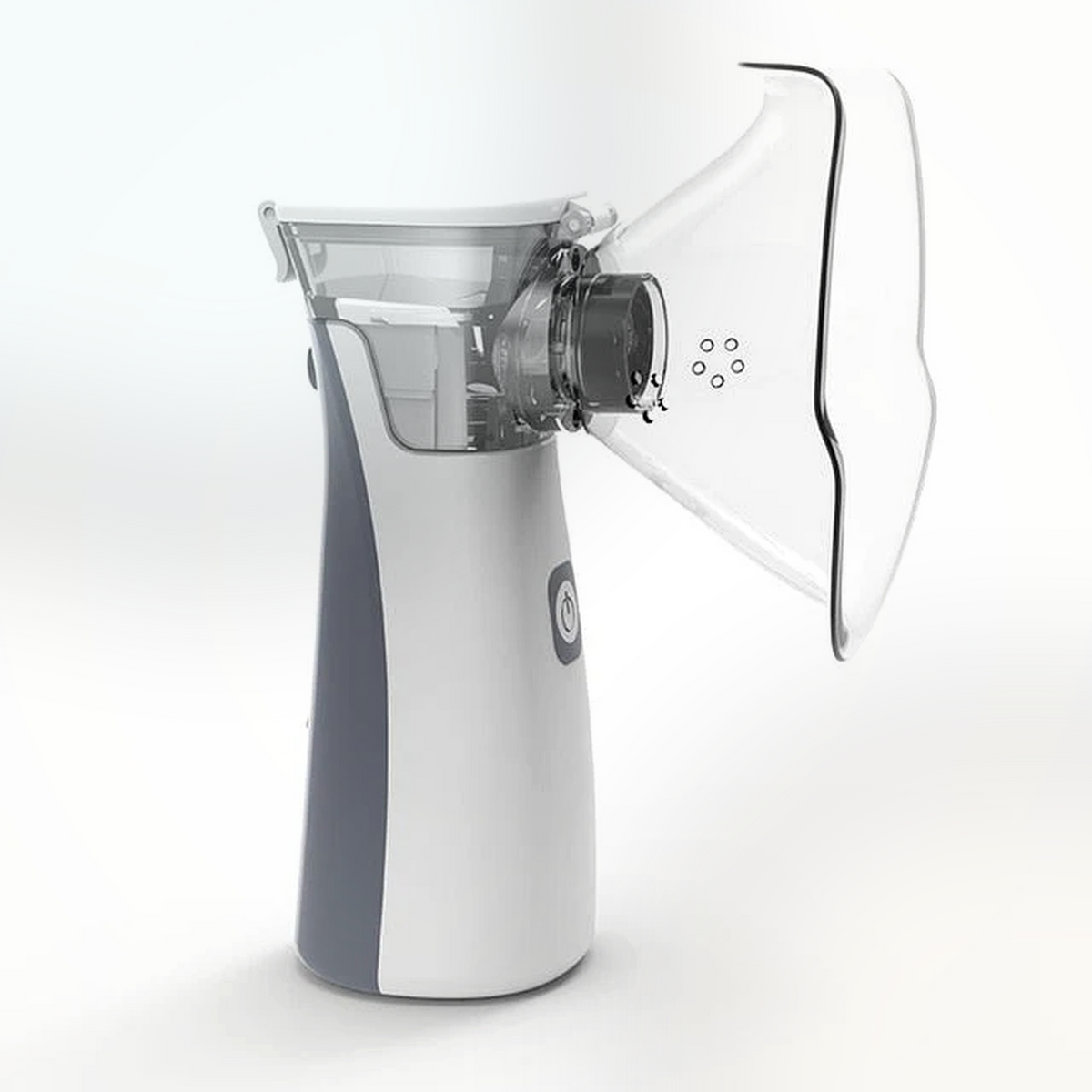 Draagbare Mesh Vernevelaar Wit & Zwart voor Ademhalingsbehandeling Thuis Onderweg Reizen Astma COPD Luchtwegen