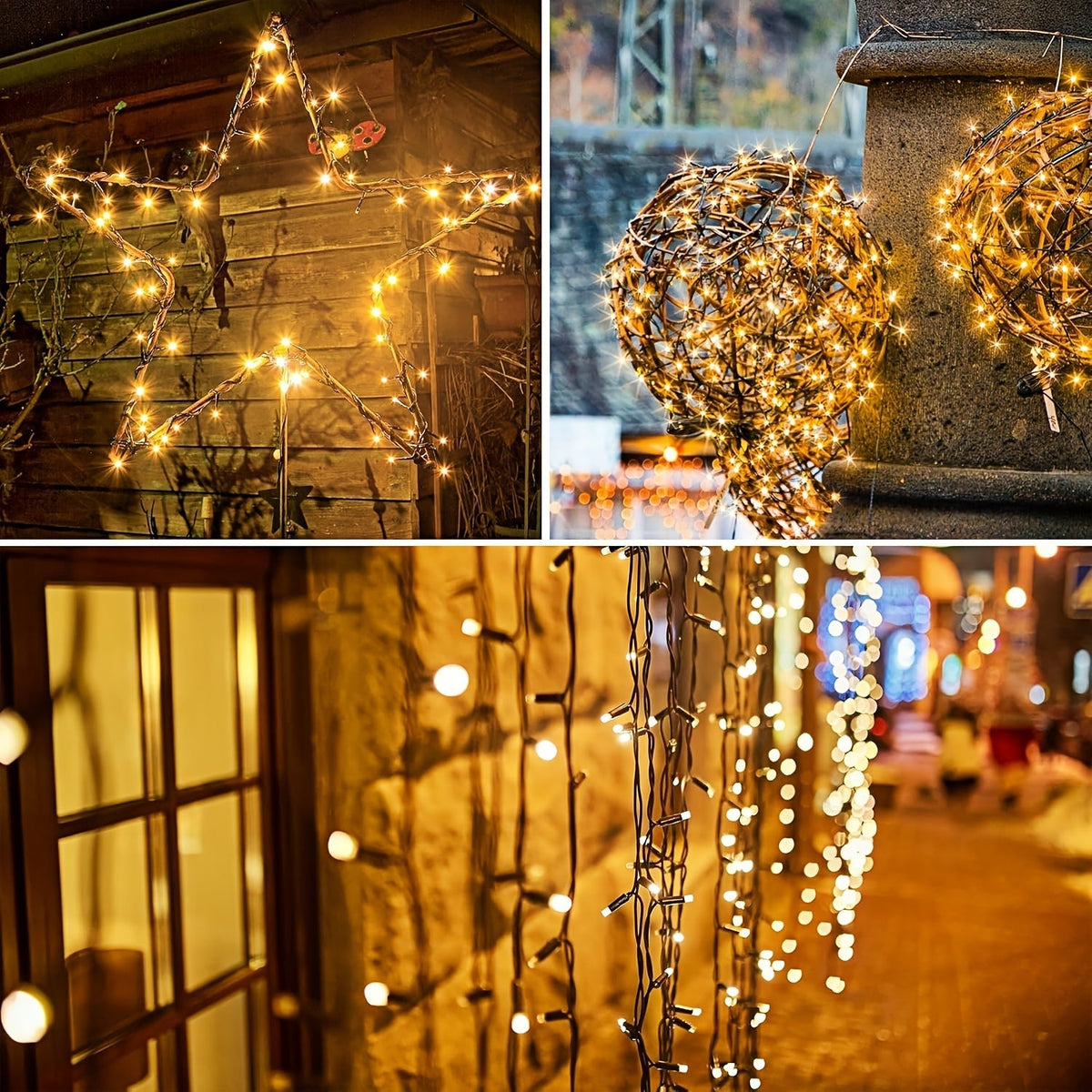 LED Lichtsnoer Outdoor IP44 Waterdicht met Warm Licht voor Tuin Terras Balkon Feestverlichting Sfeervol