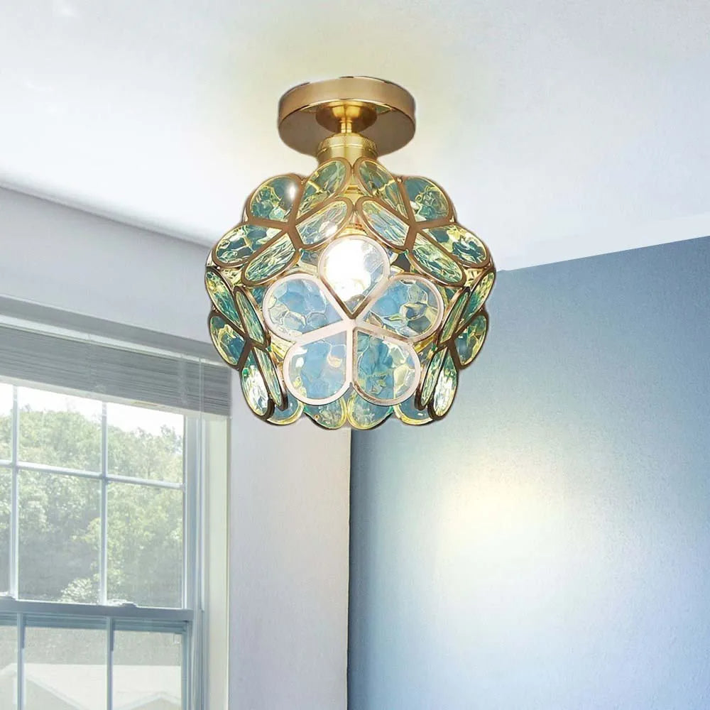 Floyem Bloemvormige Plafondlamp - Decoratieve Plafondverlichting voor Woonkamer & Slaapkamer