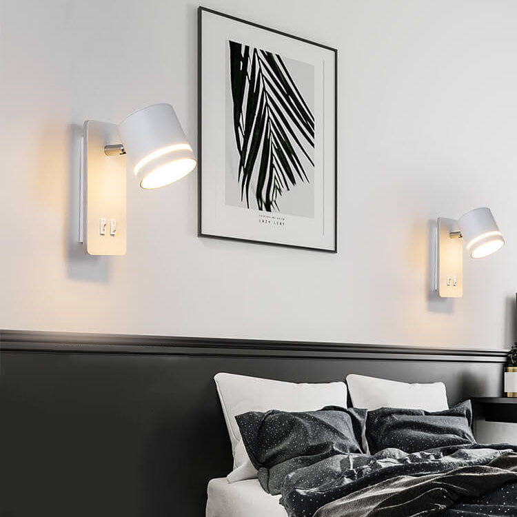 Verstelbare LED Wandlamp met Leeslicht en Sfeervolle Achtergloed voor Slaapkamer Woonkamer en Gangverlichting
