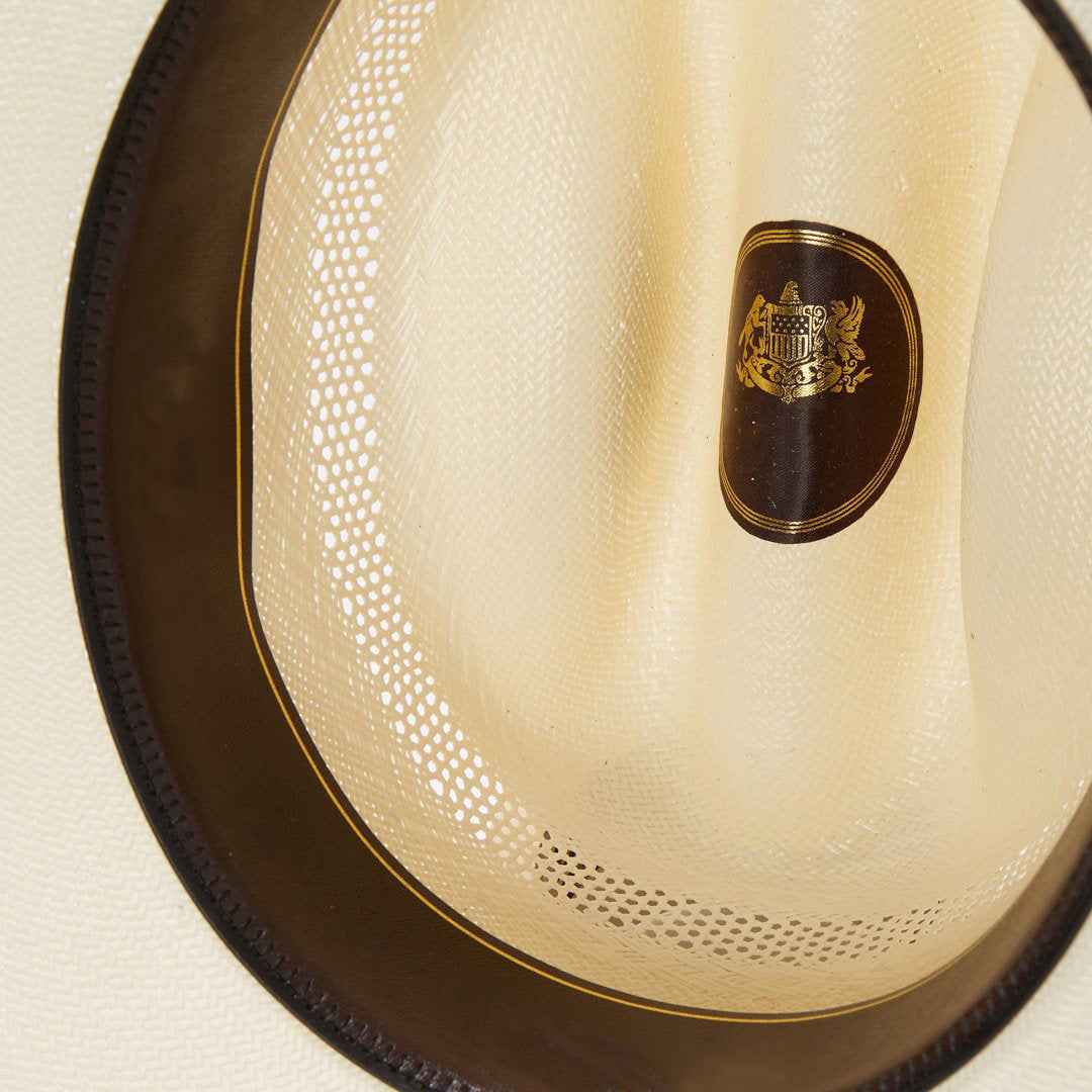 Cowboyhoed van Stro met Lederen Band en Metallic Accenten - Verstelbaar 58-60 cm