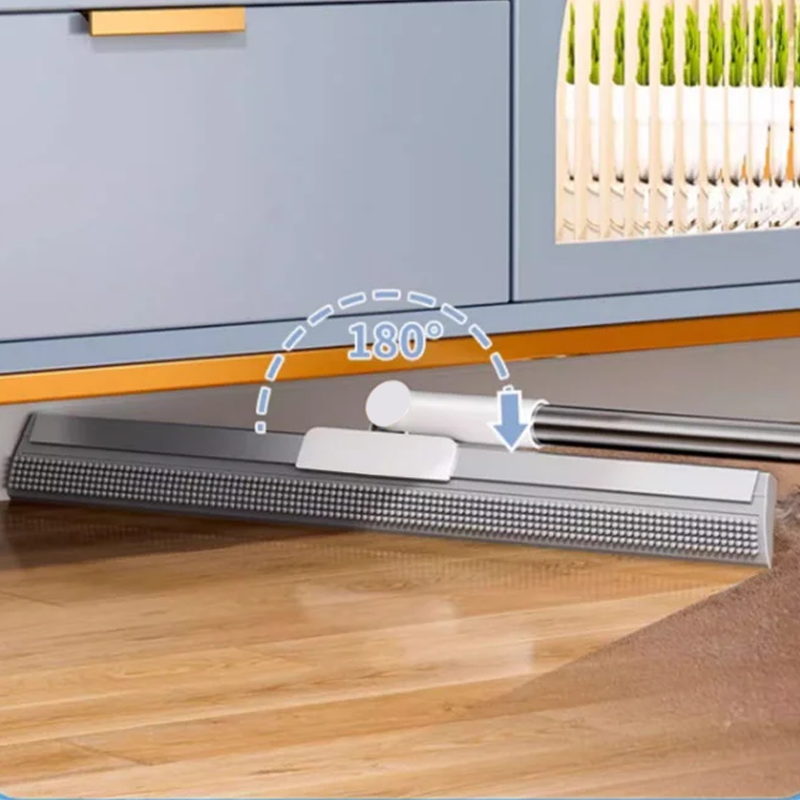 Vloerwisser met Rubberen Lip en TPE Borstels 30cm 50cm Multifunctioneel Schoonmaken voor Harde Vloeren