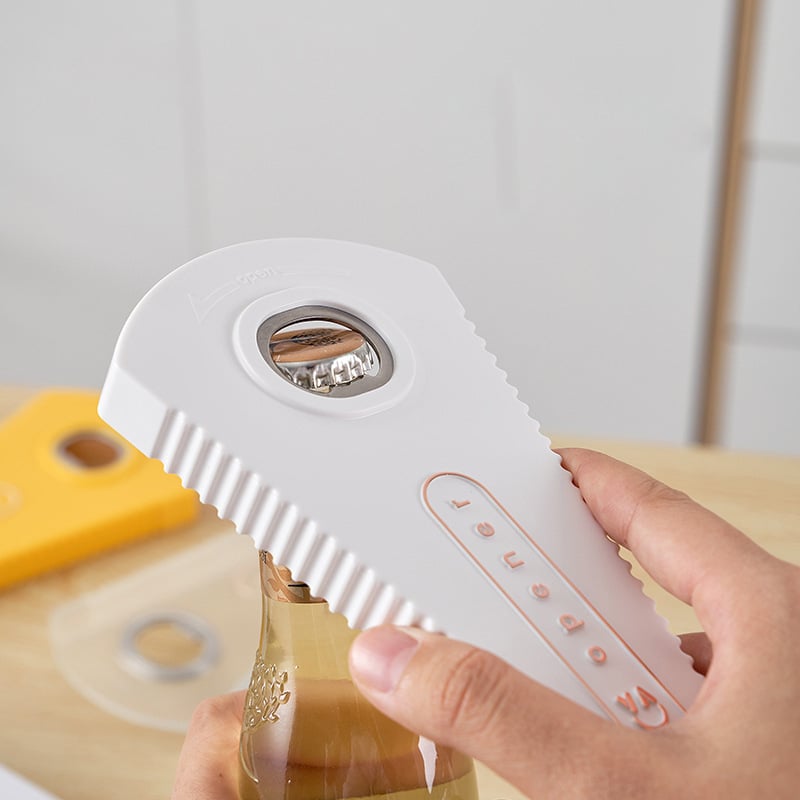6-in-1 Multifunctionele Opener voor Flessen en Blikjes - Handige Keukenhulp