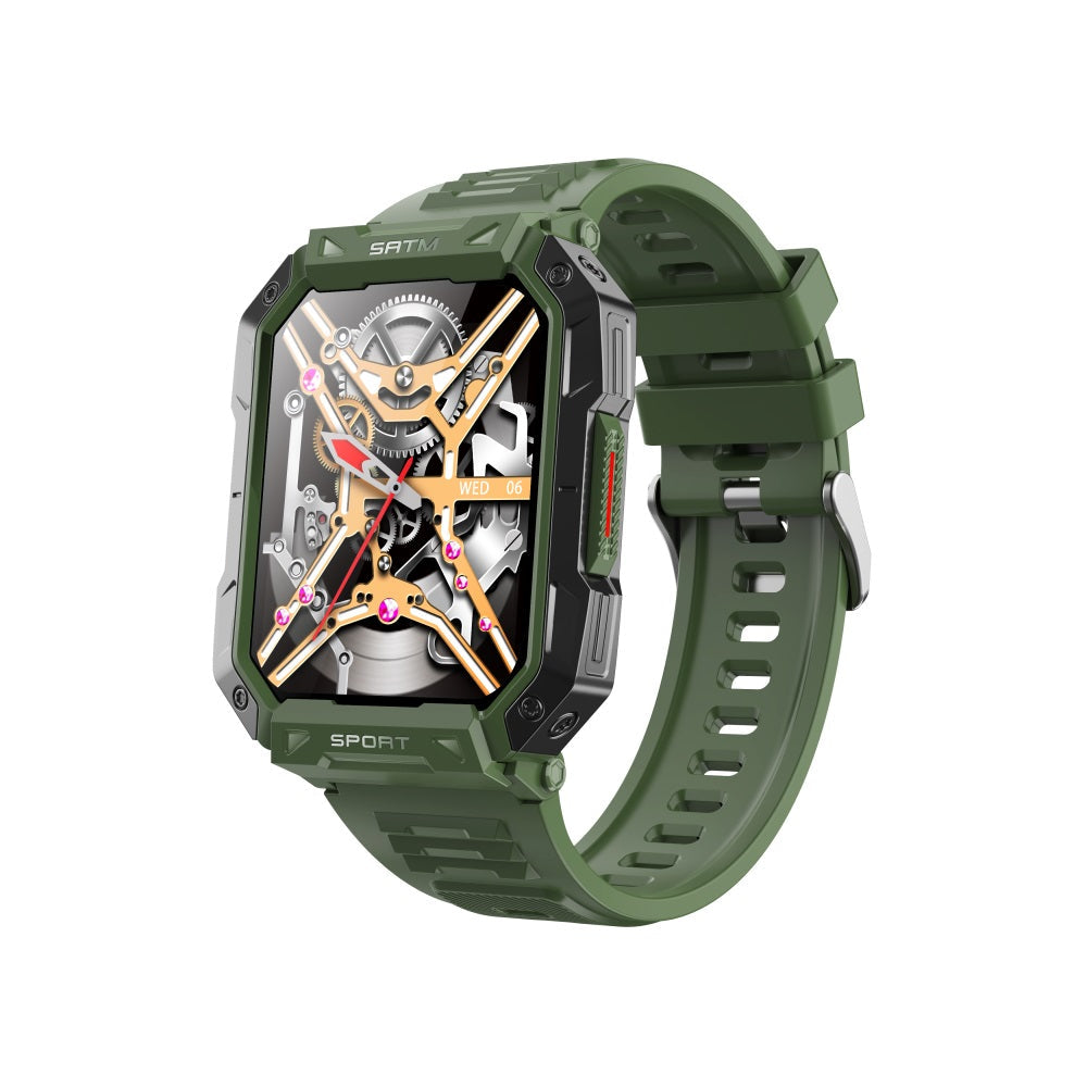 Gezondheidssmartwatch met Hartslagmeter Bloeddrukmeting Zuurstofwaarden Slaapmonitoring Waterdicht Sport