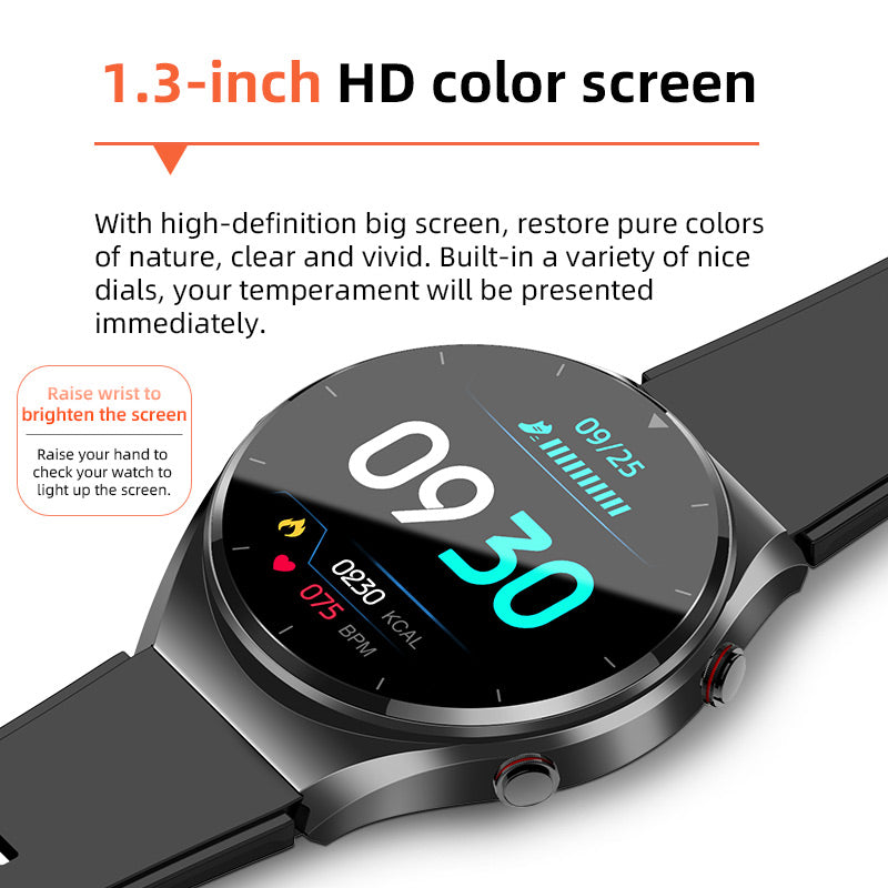 Smartwatch met Bloedsuikermeting ECG Bloeddrukmeter Hartslagmonitor Gezondheidstracker voor Sport en Fitness