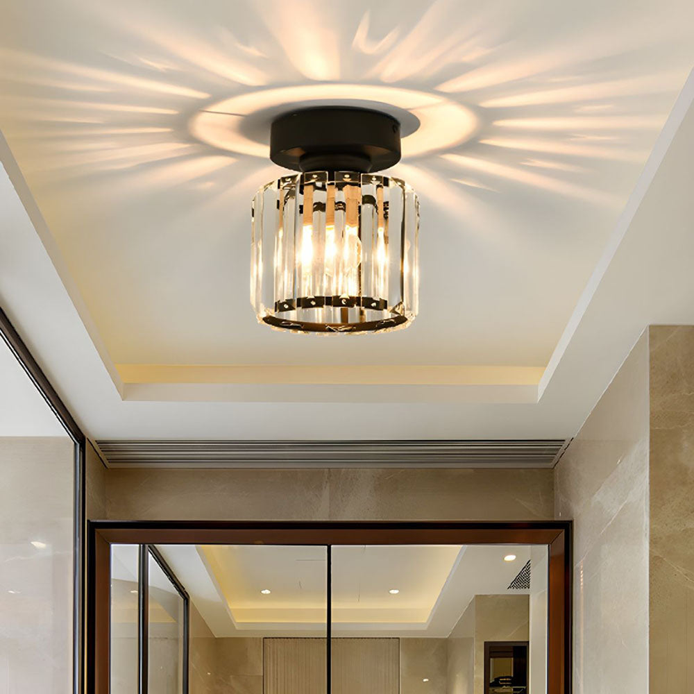 Kilon plafondlamp kristal kubus messing plafond hal woonkamer slaapkamer moderne verlichting compact