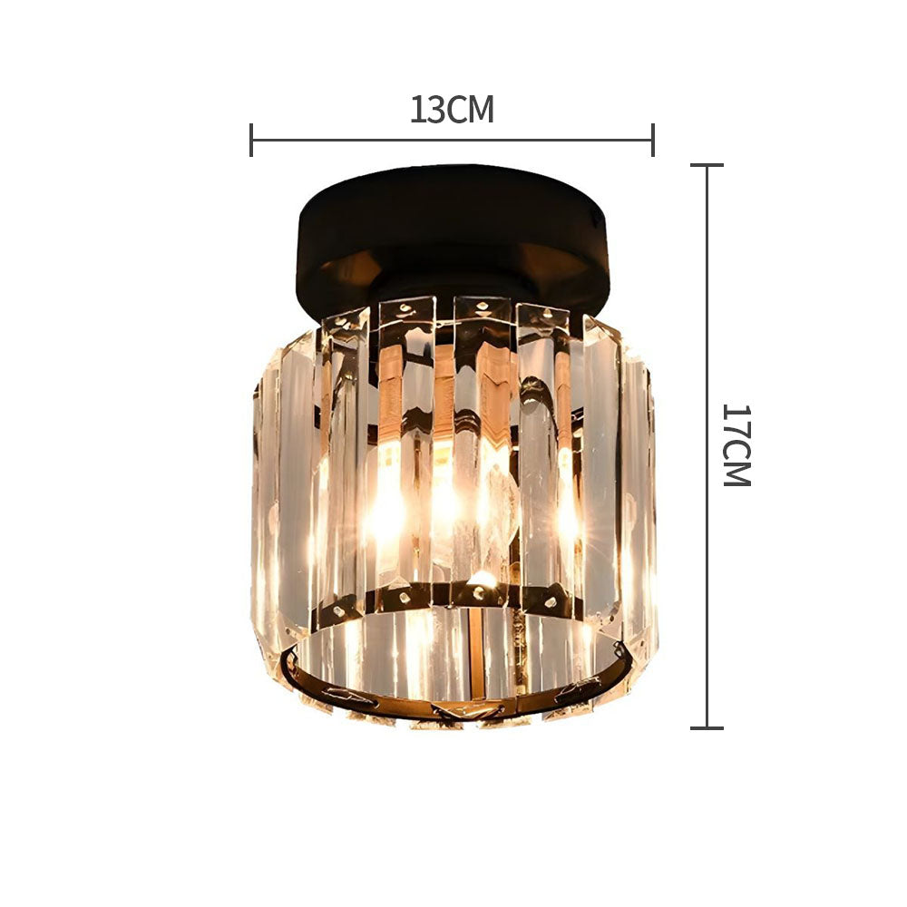 Kilon plafondlamp kristal kubus messing plafond hal woonkamer slaapkamer moderne verlichting compact