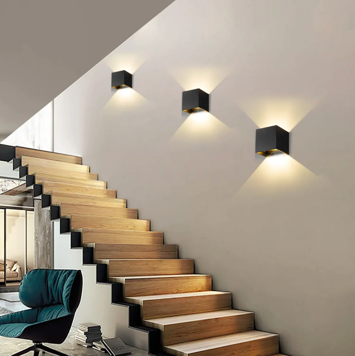 Draadloze Wandlamp met Sensor & USB Oplaadbaar - LED Sfeerverlichting voor Gang, Slaapkamer, Kast & Trap | Instelbare Lichtmodi