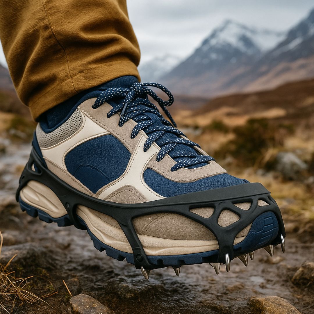 Antislip Schoenspikes met Stalen Spiralen voor Ijs en Sneeuw Winter Wandelen Outdoor Veiligheid Universeel Pasvorm