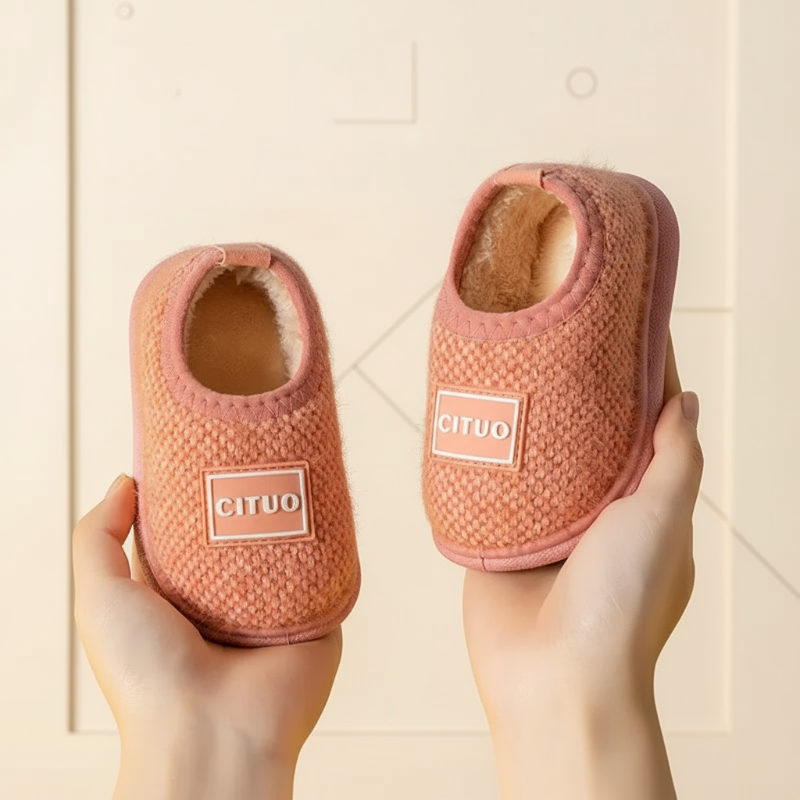 Zachte Winterpantoffels voor Kinderen met Antislipzool Warme Voering Comfort Binnenschoenen Peuters Kleuters