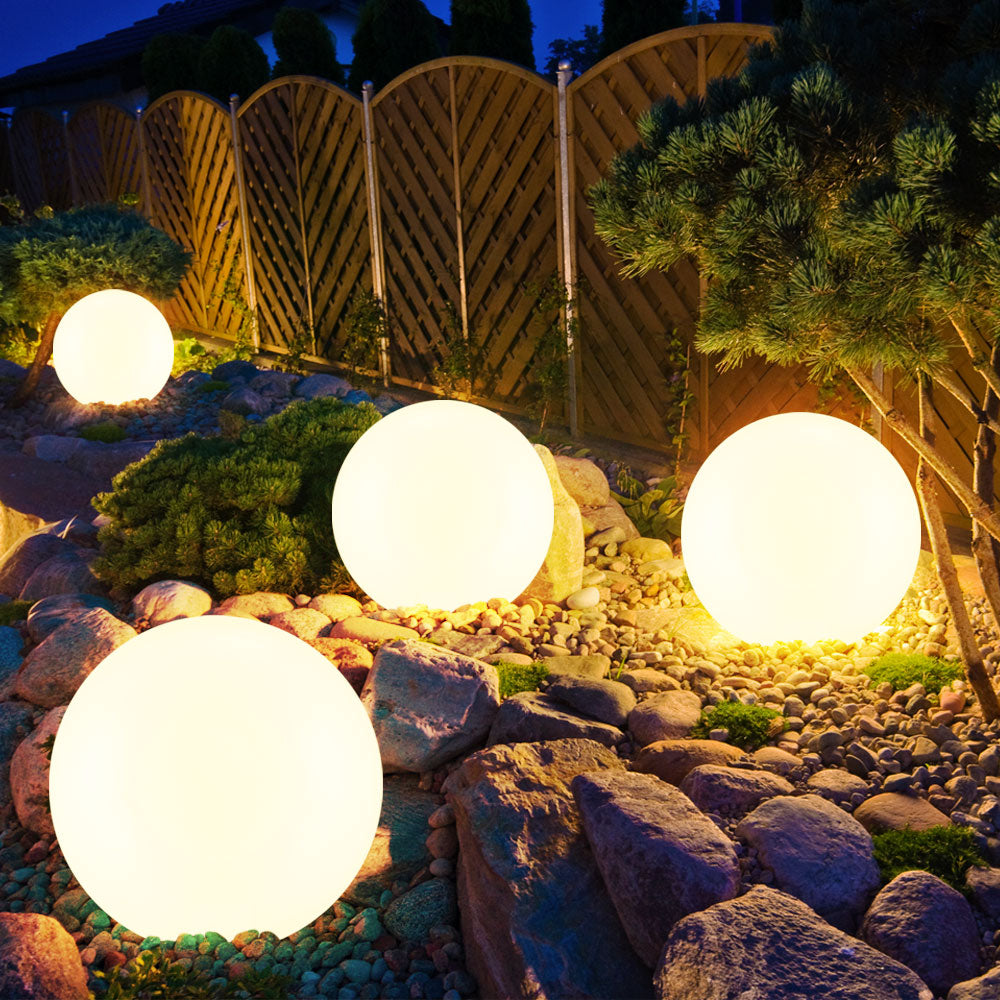 Weerbestendige Tuinbol LED-Lamp - Draadloos Oplaadbaar Sfeerverlichting voor Tuin Terras - Waterdicht Buitenlamp met Kleurwisselaar