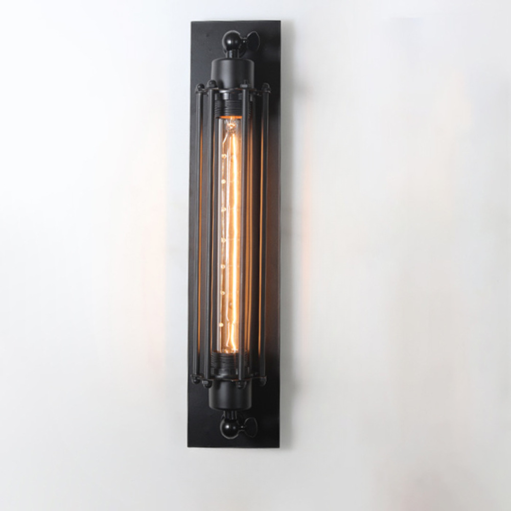Wandlamp Vintage Metaal met LED Verlichting Zwart Zilver Brons 47x10cm Gietijzer Industrieel Design Wandverlichting Hal Woonkamer
