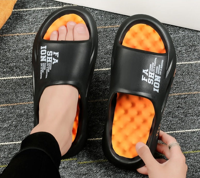 Massageslippers met Voetboogondersteuning - Antislip Zool - Verstelbare Sluiting - Ergonomische Comfort Slippers
