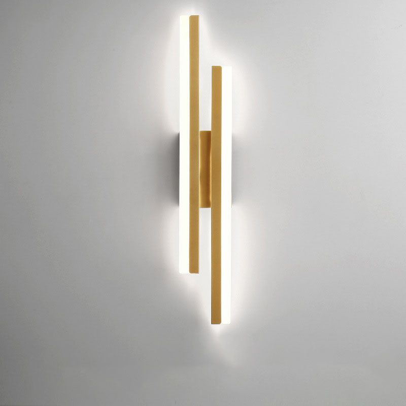 LED Wandlamp Metaal Acryl Zwart Goud 48cm Woonkamer Slaapkamer Wandverlichting Modern Design Interieur