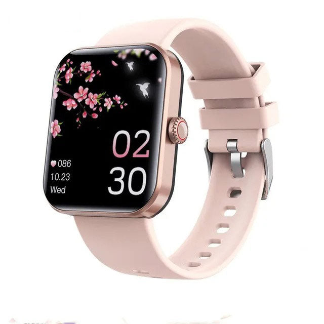 Smartwatch met Gezondheidsfuncties Zwart Siliconen Sporthorloge