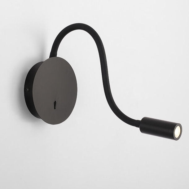 Verstelbare LED-wandlamp - 360° draaibaar - industrieel design zwart metaal - directe wandverlichting voor woonkamer slaapkamer gang modern interieur