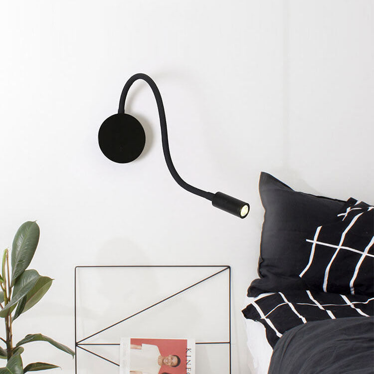 Verstelbare LED-wandlamp - 360° draaibaar - industrieel design zwart metaal - directe wandverlichting voor woonkamer slaapkamer gang modern interieur