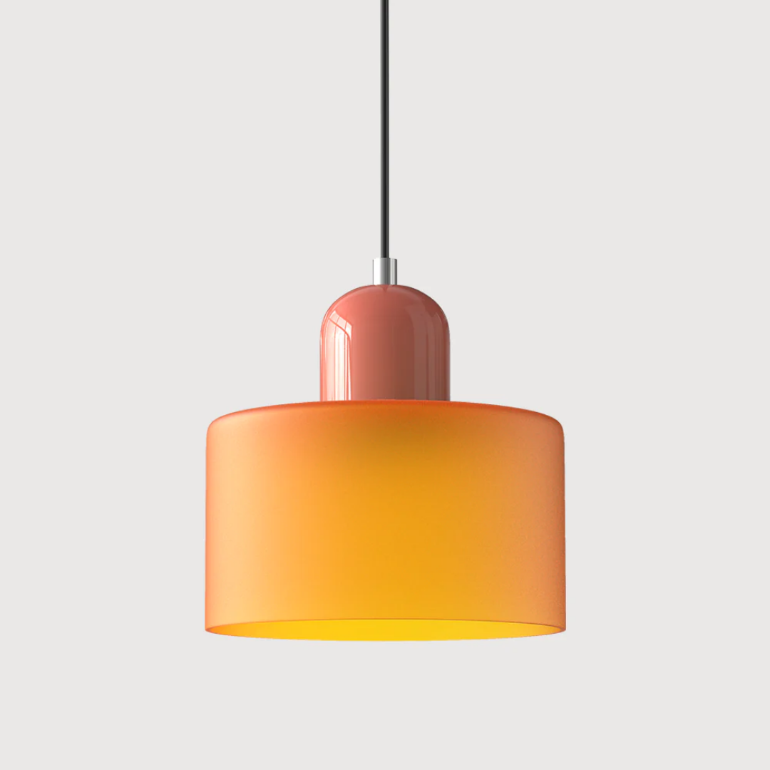 Lismeno Retro Hanglamp - Glazen Hanglamp met Warm Licht voor Eettafel, Keuken & Woonkamer