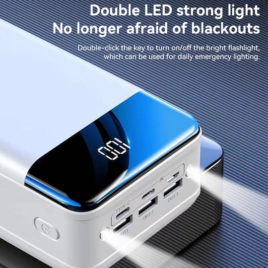 Powerbank 100000mAh Snelladen USB-C Laptop Smartphone Tablet Reizen Camping Noodstroom