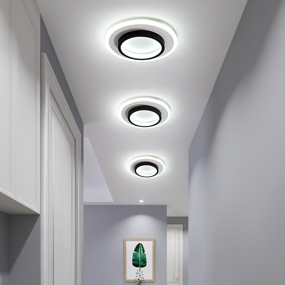 Plafondlamp Rond LED Modern Halo Design Metaal Acryl Flush Mount