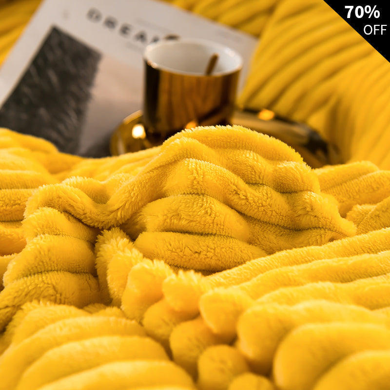 Fleece Dekbedset Dubbelzijdig Warm met Kussensloop Wasbaar Fluwelen Beddengoed Luxe Winter Dekbed Comfortabel