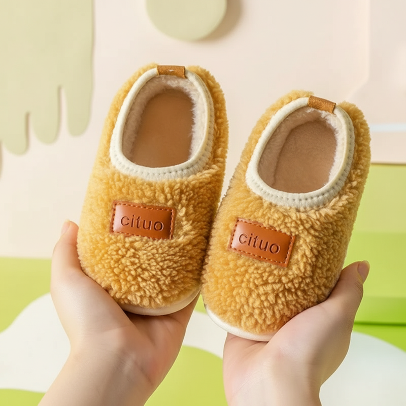 Zachte Winterpantoffels voor Kinderen met Antislipzool Warme Voering Comfort Binnenschoenen Peuters Kleuters