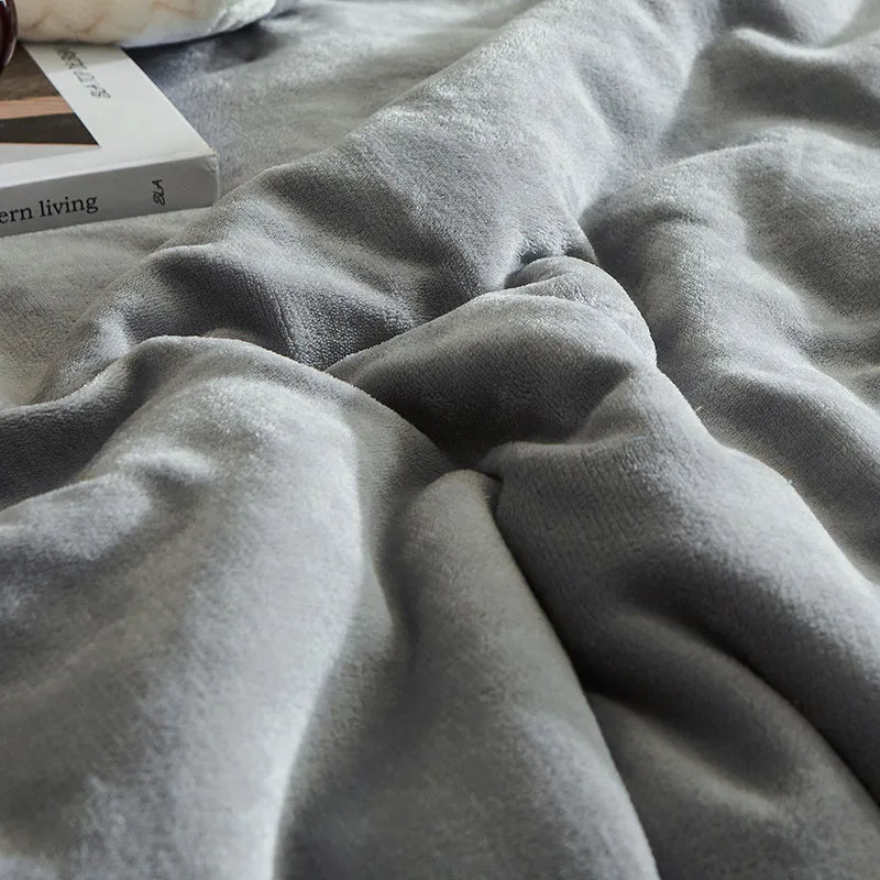 Zachte Fleece Deken Tweepersoonsbed 150x200 cm Warm Plaid Winterdeken Bank Woonkamer Slaapkamer Sofa