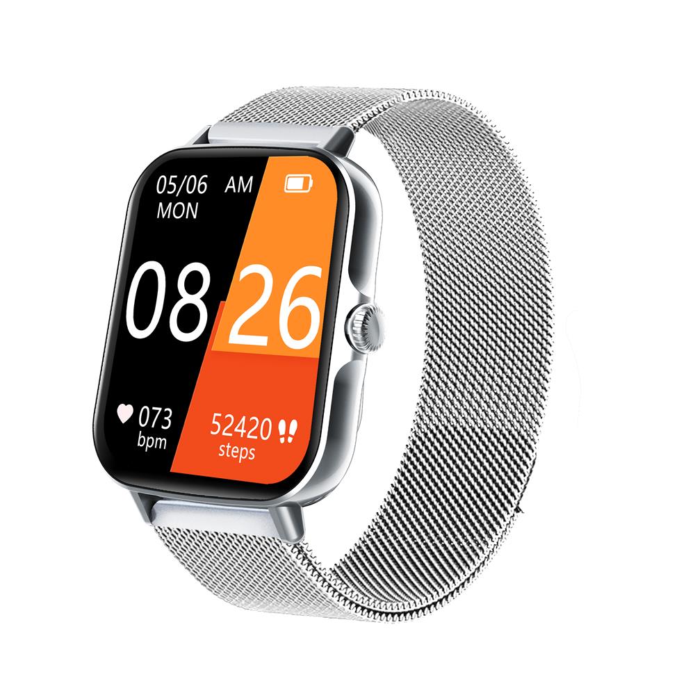 Gezondheidssmartwatch met Hartslagmeter Bloeddrukmeting Zuurstofwaarden Slaapmonitoring Waterdicht Sport