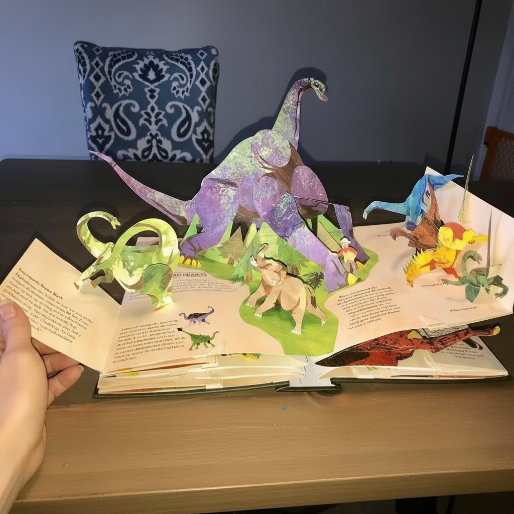 3D Pop-up Boek Dinosaurus - Interactief Kinderboek met Pop-up Scènes - Educatief Prentenboek Prehistorie