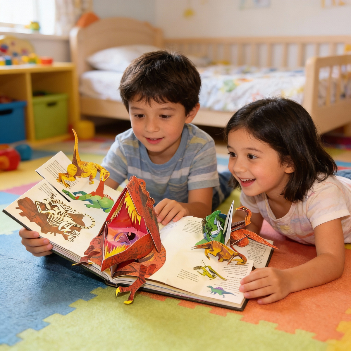 3D Pop-up Boek Dinosaurus - Interactief Kinderboek met Pop-up Scènes - Educatief Prentenboek Prehistorie