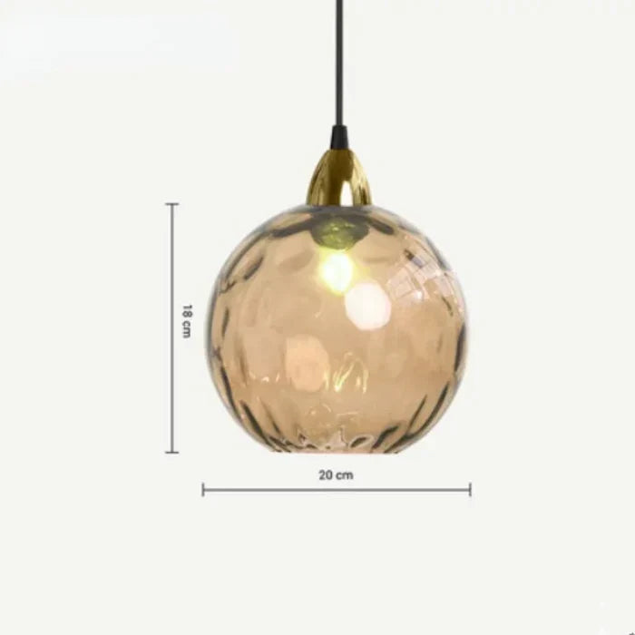 Glazen Bol Hanglamp E27 met Warme Verlichting voor Woonkamer Eetkamer Slaapkamer Sfeerverlichting Design
