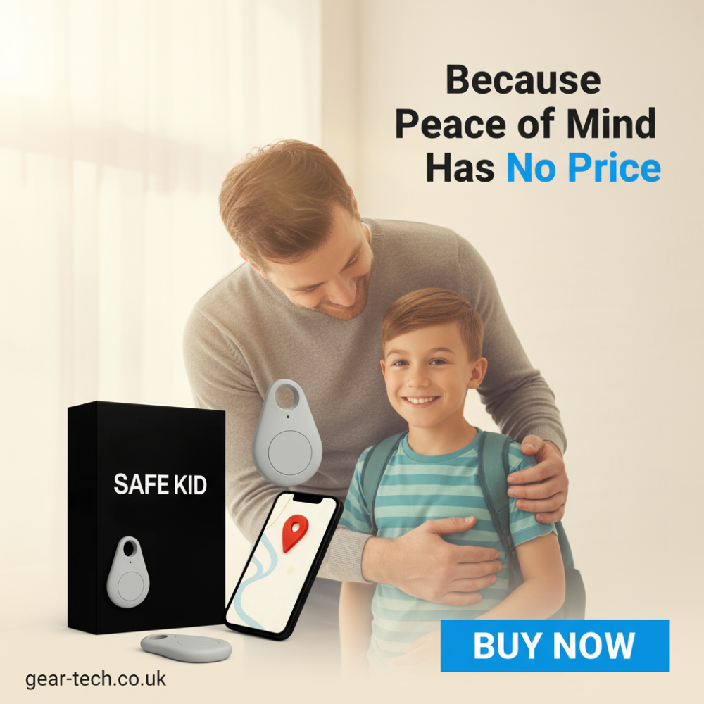 Kinder GPS-Tracker Waterdicht met Real-Time Locatie & SOS-Alarm | Klein, Licht, Draagtasje en Beveiligingsfuncties