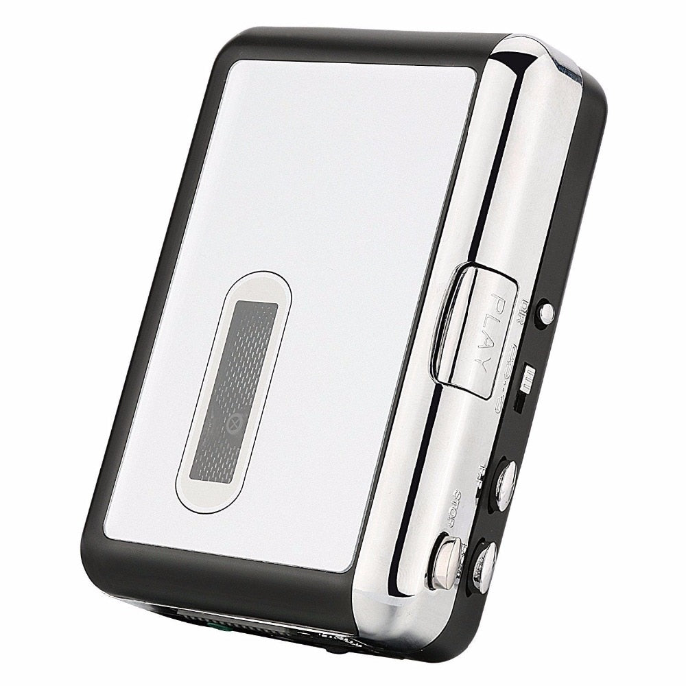 Cassette naar USB Converter Muziekspeler Draagbaar Opnameapparaat met Hoofdtelefoon 128Kbps Stereo Audio