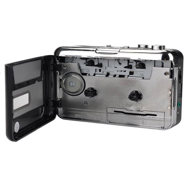 Cassette naar USB Converter Muziekspeler Draagbaar Opnameapparaat met Hoofdtelefoon 128Kbps Stereo Audio