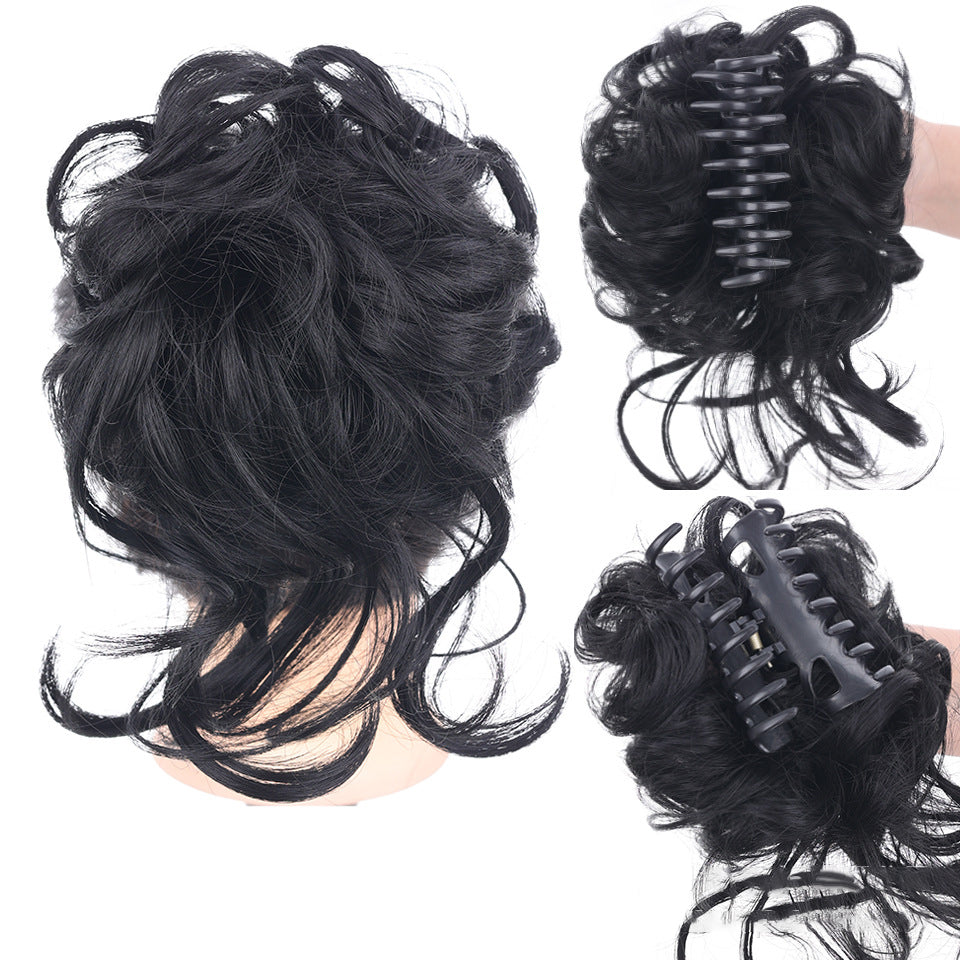 Messy Bun Haarelastiek met Volume Effect voor Natuurlijke Knotlook Chignon Bruine Haar Accessoire Dames
