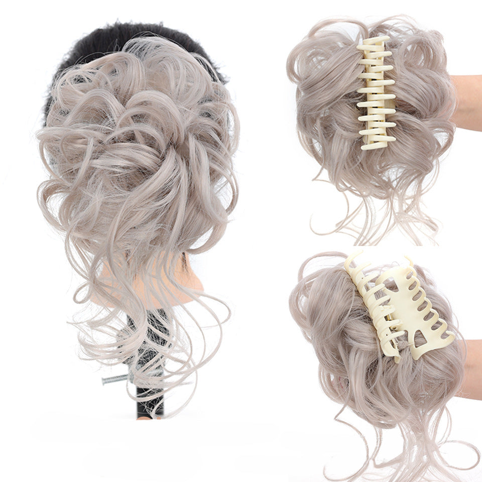 Messy Bun Haarelastiek met Volume Effect voor Natuurlijke Knotlook Chignon Bruine Haar Accessoire Dames