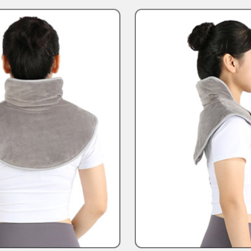 Verwarmende Nek- en Schouderwrap van Zachte Nertsvezel met Koolstofvezel Verwarmingselement - Draagbaar Warmtekussen voor Thuisgebruik