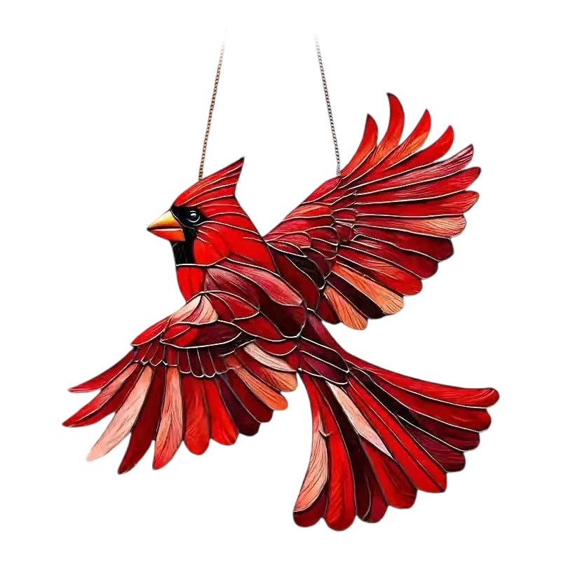 Raamhanger Kolibrie Acryl Gekleurd Glas 20x20 cm Vogel Decoratie Venster Suncatcher Lichtprisma Raamdecoratie