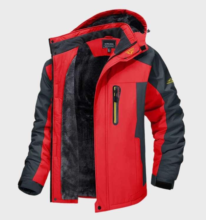 Waterdicht Fleecejack Heren met Capuchon Outdoor Winterjas Ademend Softshell Jas Wandelen Herfst Camping