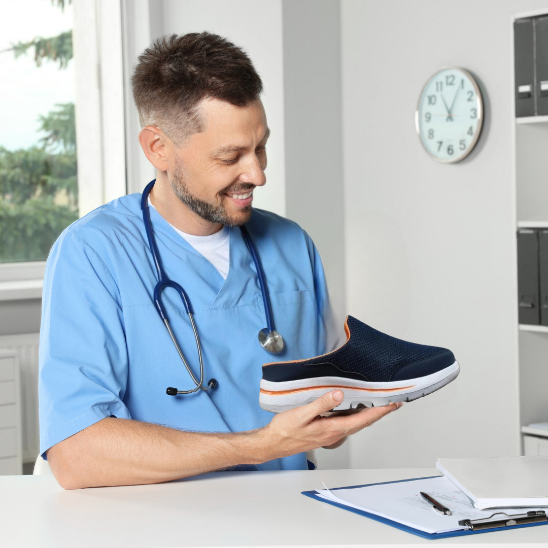 Orthopedische Barefoot Instapschoen Heren Blauw Grijs Beige Zwart Ergonomisch Loopcomfort Breed Wandelen