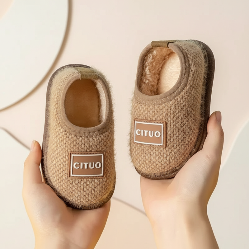 Zachte Winterpantoffels voor Kinderen met Antislipzool Warme Voering Comfort Binnenschoenen Peuters Kleuters