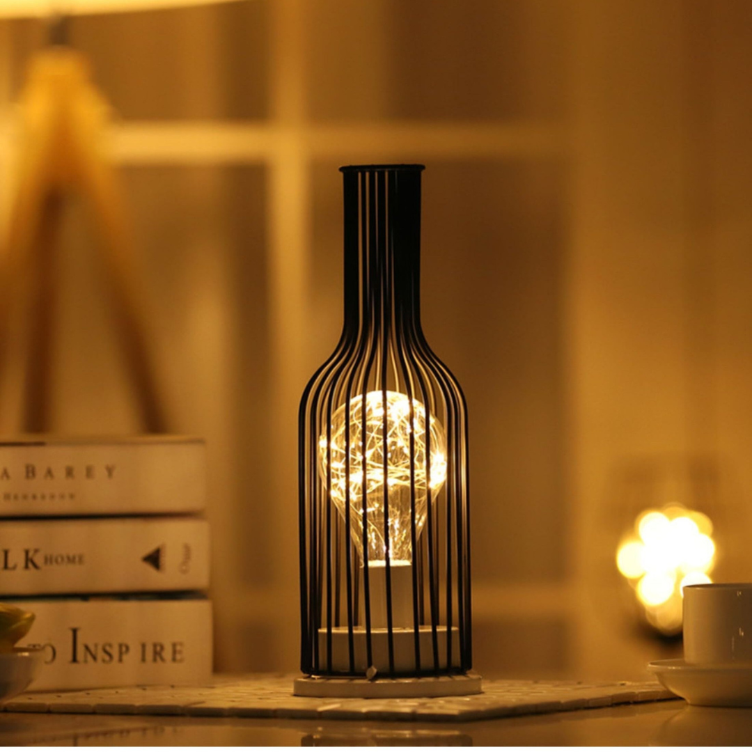 Draadloze led tafellamp van staal - sfeerverlichting zonder snoer voor woonkamer, slaapkamer en tafel