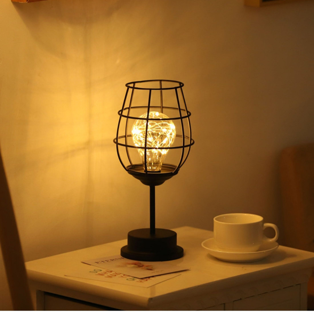 Draadloze led tafellamp van staal - sfeerverlichting zonder snoer voor woonkamer, slaapkamer en tafel