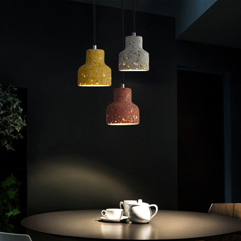 Hanglamp Terrazzo Cement Eettafel Verlichting Industrieel Design Pendellamp E26 E27 Fitting Noordse Stijl