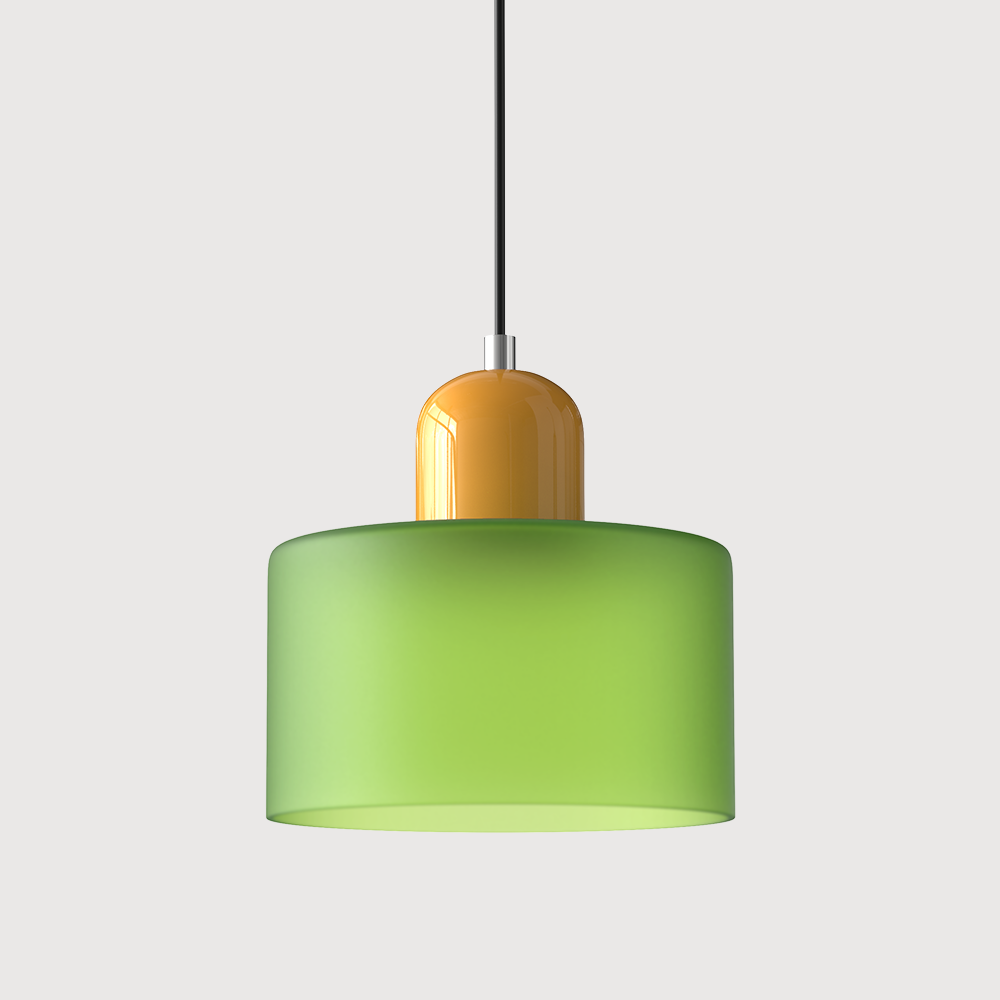 KORA Glazen Hanglamp | Bauhaus-Design Geometrisch Licht | Verstelbaar | E27 | Scandinavisch Interieur Verlichting