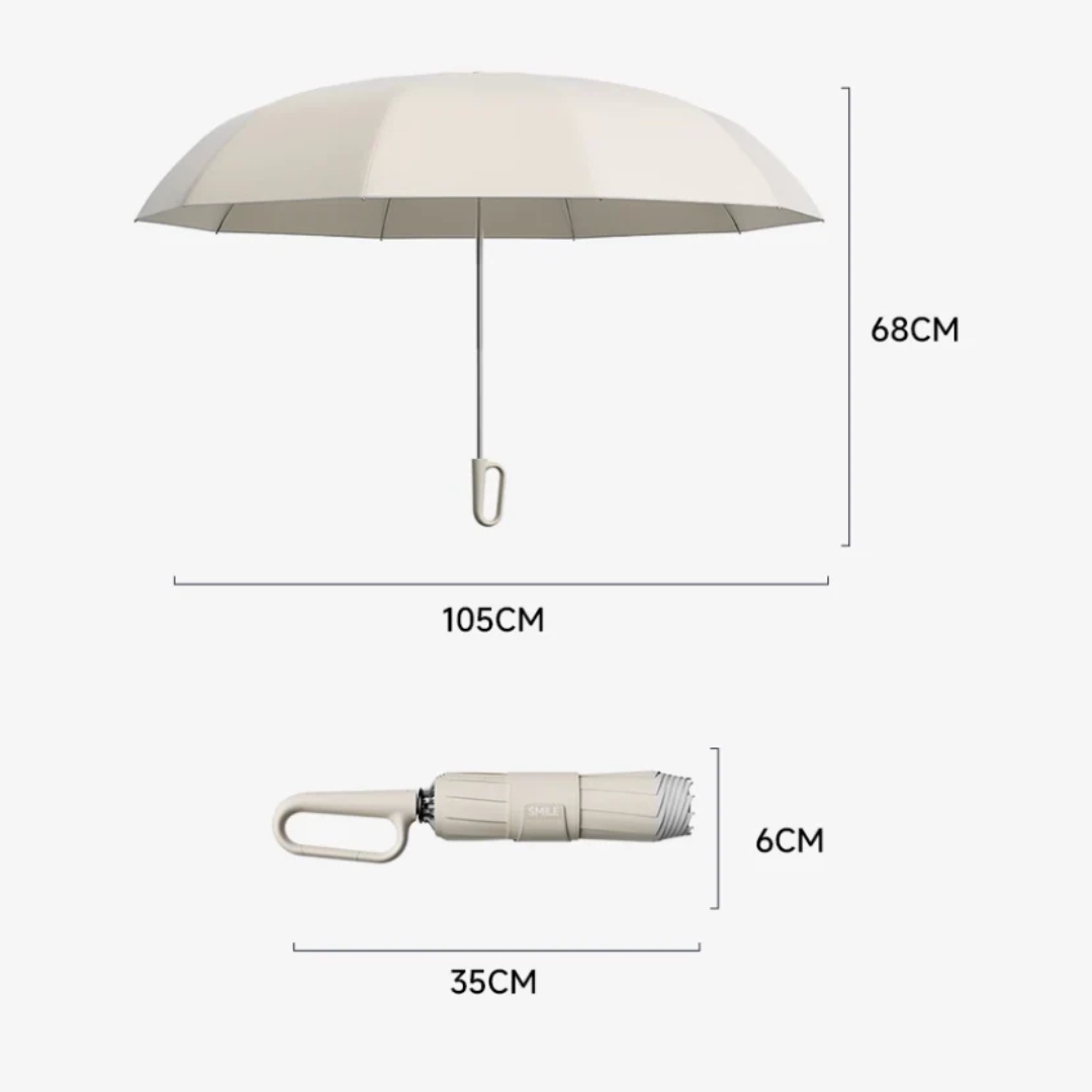 Automatische Stormparaplu met Reflecterende Rand - Windbestendig 310T Schokbestendig Doek - Compacte Klapparaplu voor Onderweg