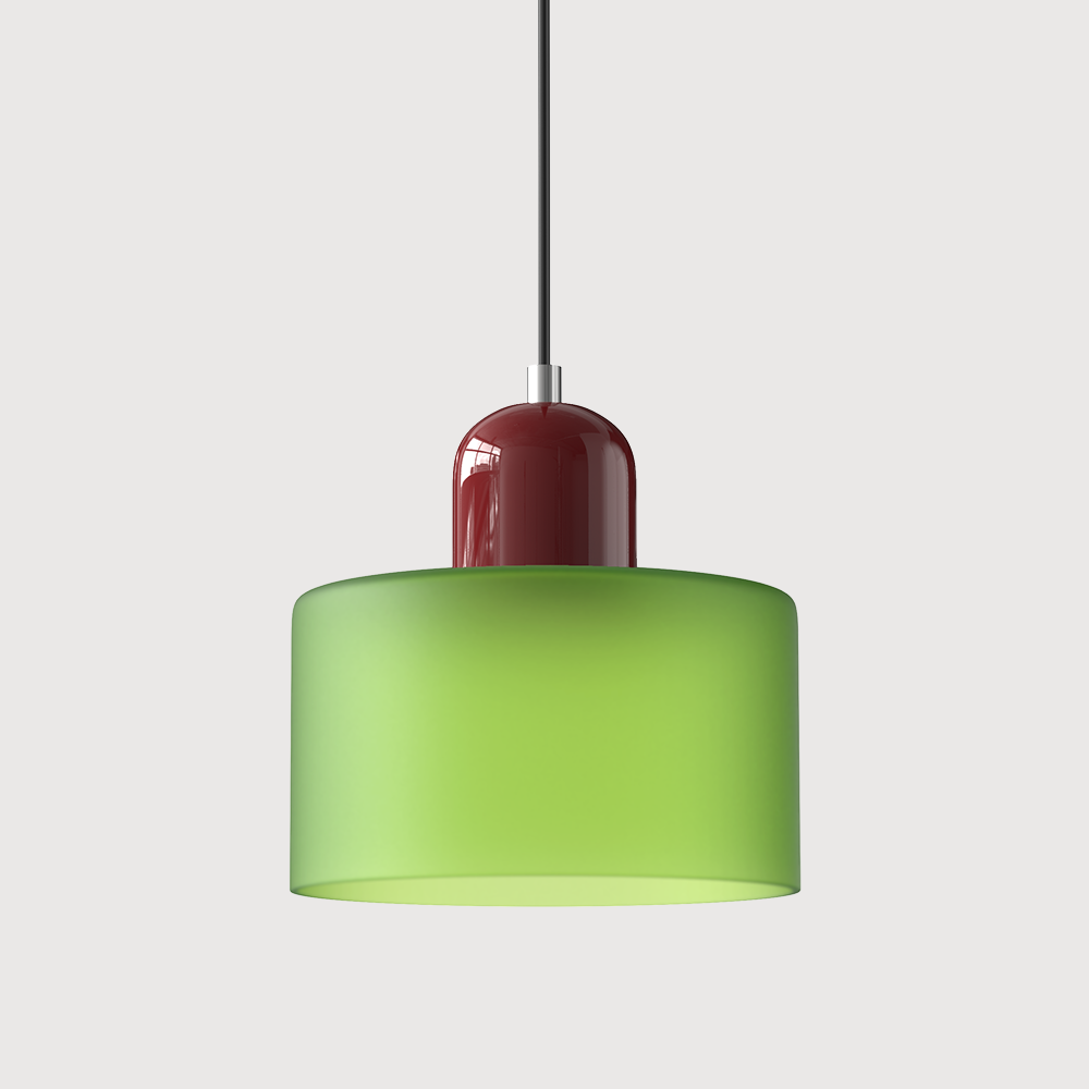 KORA Glazen Hanglamp | Bauhaus-Design Geometrisch Licht | Verstelbaar | E27 | Scandinavisch Interieur Verlichting