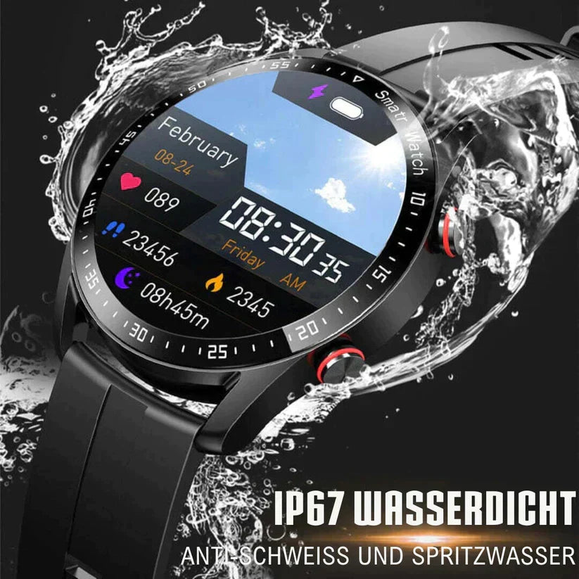 Smartwatch met Lautsprecher, Bluetooth en Fitnessfuncties - Luxe Design voor Sport en Dagelijks Gebruik