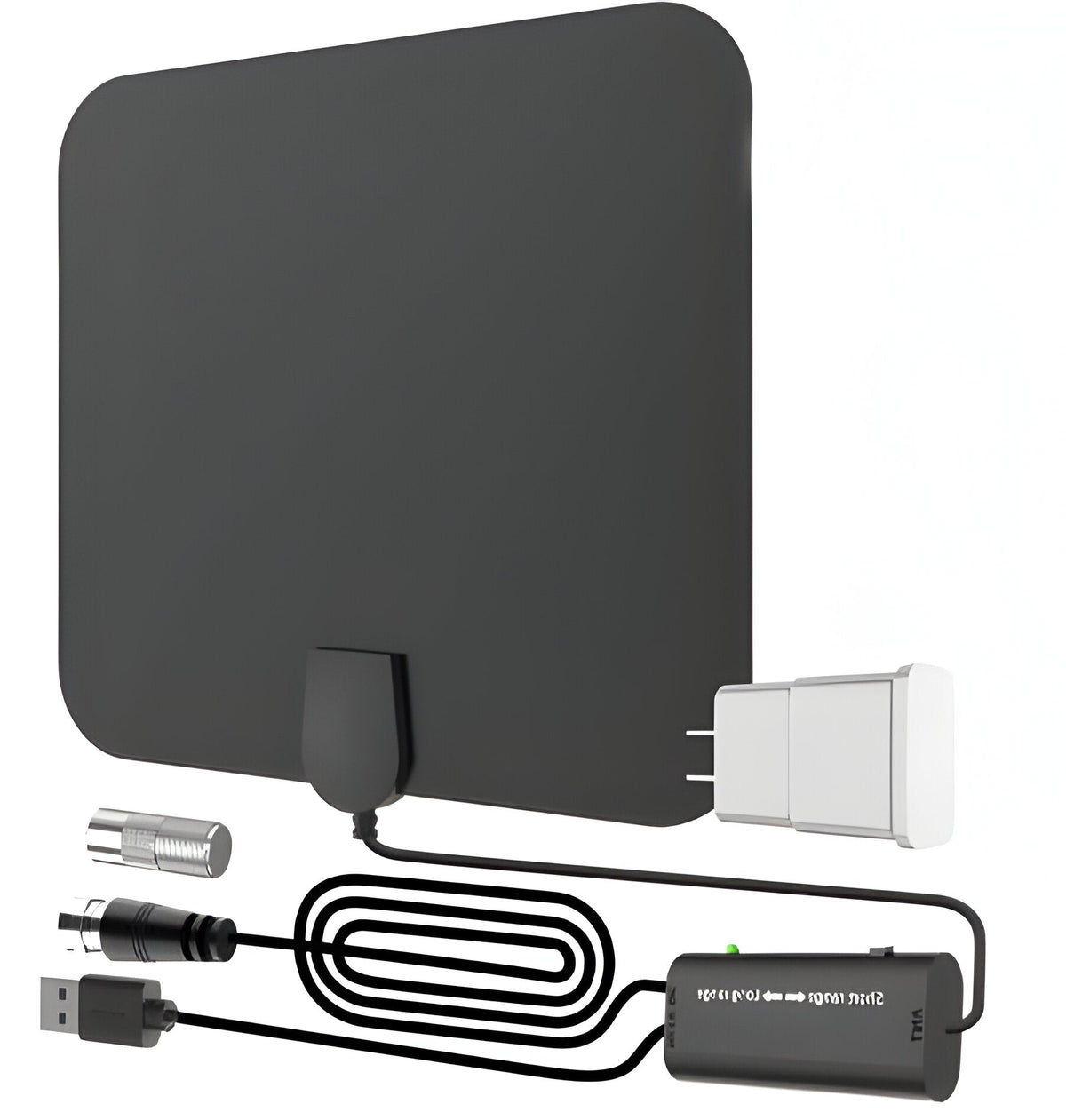 Digitale TV-Antenne Binnen 480km Bereik met Signaalversterker HDTV Ontvanger Ultradun Design 4K HD Kwaliteit